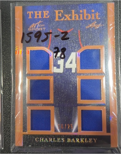 2023 Leaf Art of Sport The Exhibit #1595-Z Charles Barkley — front