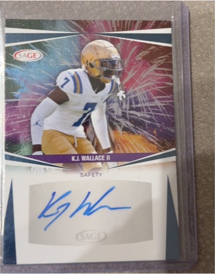 2025 Sage Football Low Series #A-KJW K.J. Wallace II — front