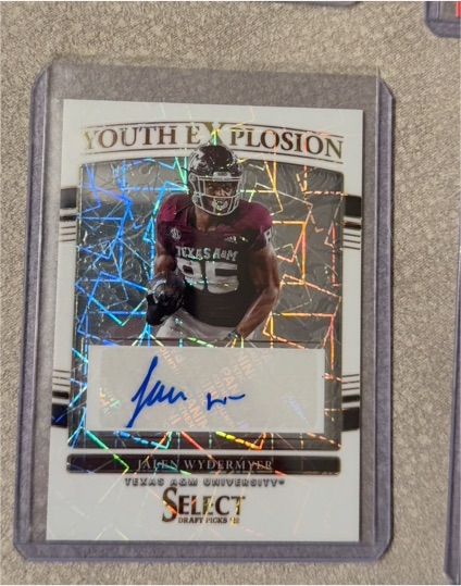 2022 Panini Select Draft Picks Youth Explosion #50 Jalen Wydermyer — front