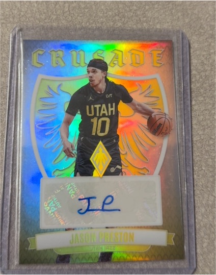 2023-24 Panini Phoenix Crusade Signatures #CS-JPU Jason Preston — front