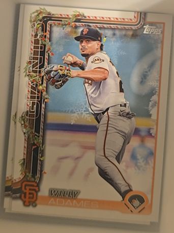 2025 Topps Holiday #H43 Willy Adames — front