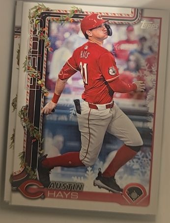 2025 Topps Holiday #H193 Austin Hays — front
