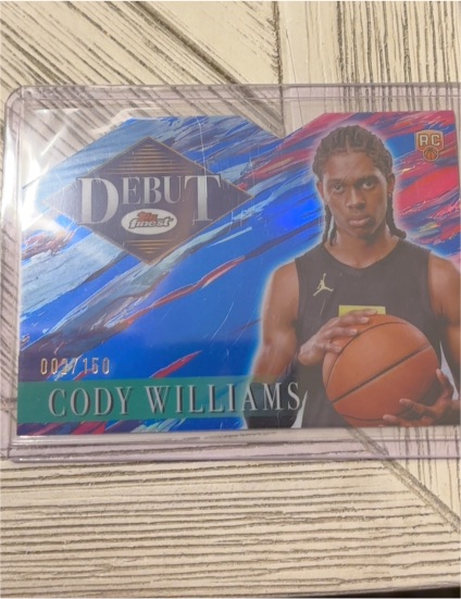 2024-25 Topps Finest #D-9 Debut Cody Williams — front
