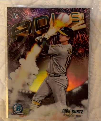 2025 Bowman Chrome #AD-23 Nick Kurtz Adios — front