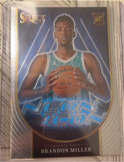 2023-24 Panini Select #11 Brandon Miller Neon Icon — front