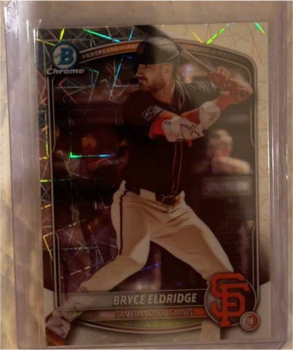 2025 Bowman Chrome #BCP-180 Bryce Eldridge — front