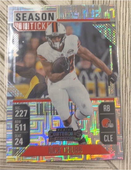 2024 Panini Contenders Season Ticket #24 Nick Chubb — front