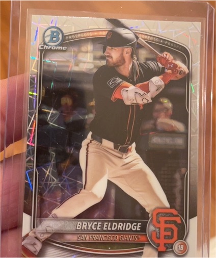 2025 Bowman Chrome #BCP-180 Bryce Eldridge — front