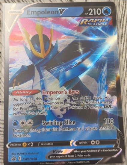 2021 Pokémon SWSH: Sword & Shield Promo #SWSH108 Empoleon V — front