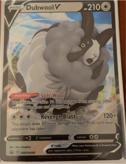 2019 Pokemon SWSH: Sword & Shield Promo #SWSH049 Dubwool V — front