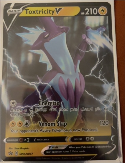 2020 Pokémon Sword & Shield Promo #SWSH017 Toxtricity V — front