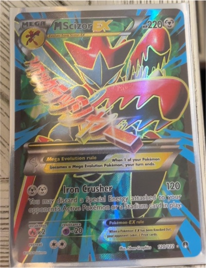 2016 Pokémon XY Breakpoint #120 M Scizor EX — front