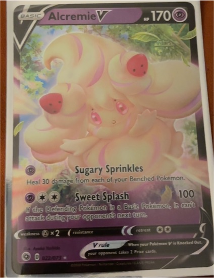 2020 Pokémon Champion's Path #22 Alcremie V — front