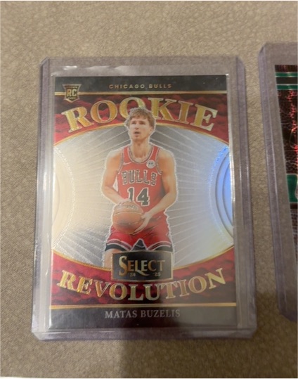 2024-25 Panini Select #13 Matas Buzelis Rookie Revolution Silver Prizm — front