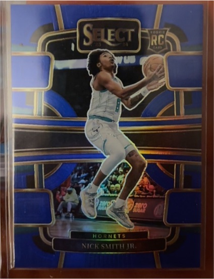 2023-24 Panini Select #89 Nick Smith Jr. Blue Prizm — front