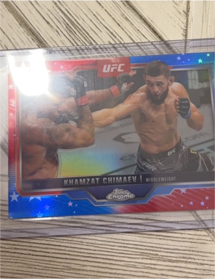 2025 Topps Chrome UFC #102 Khamzat Chimaev — front