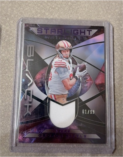 2024 Panini Black Starlight Materials #SM-GK George Kittle — front