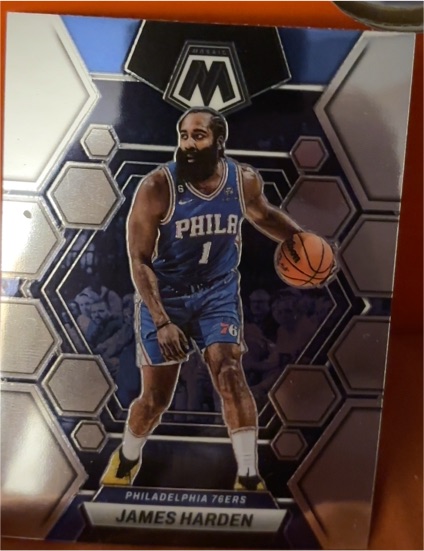 2022-23 Panini Mosaic #55 James Harden — front