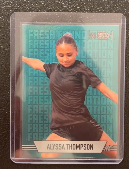 2024 SkyBox Metal Universe Champions #FF-6 Alyssa Thompson Fresh Foundation RC — front