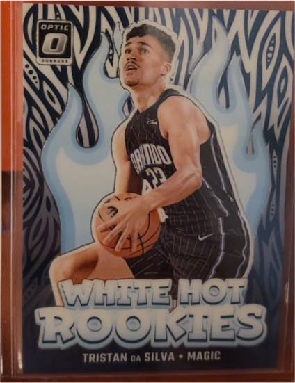 2024-25 Donruss Optic #7 Tristan Da Silva White Hot Rookies — front