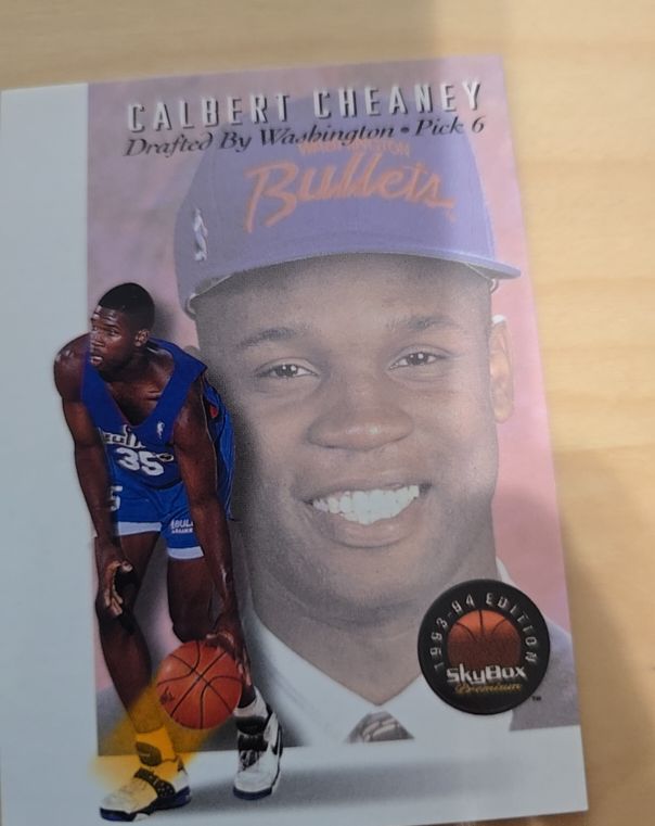 1993-94 SkyBox Premium Draft Picks #DP6 Calbert Cheaney — front