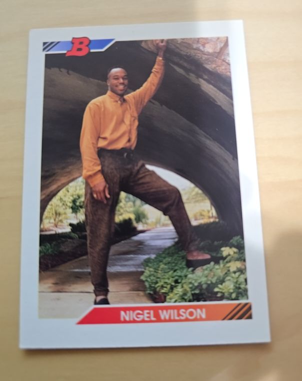 1992 Bowman #228 Nigel Wilson — front