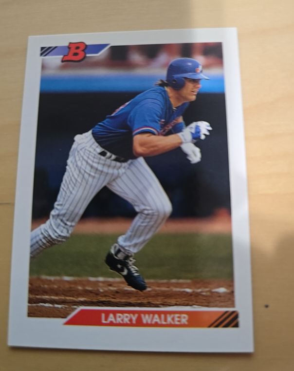 1992 Bowman #648 Larry Walker — front