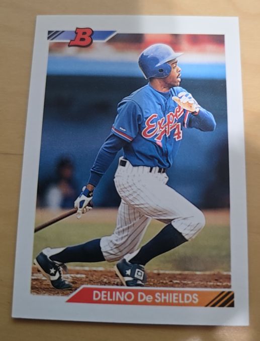 1992 Bowman #47 Delino DeShields — front