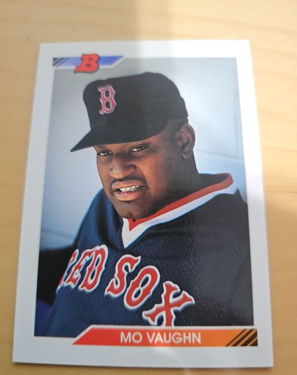 1992 Bowman #397 Mo Vaughn — front