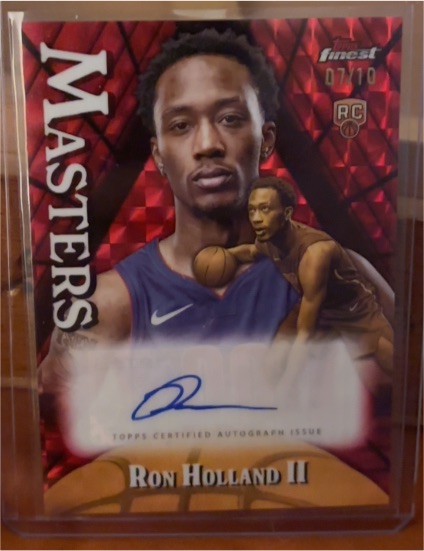 2024-25 Topps Finest #MA-RHO Ron Holland II Masters Rookie Autograph — front