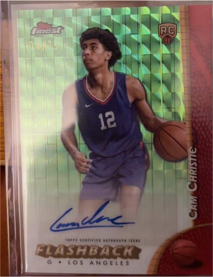 2024-25 Topps Finest #FBA-CC Cam Christie Flashback Autographs — front