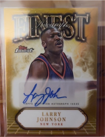 2024-25 Topps Finest #FA-LJ Larry Johnson New York Knicks — front