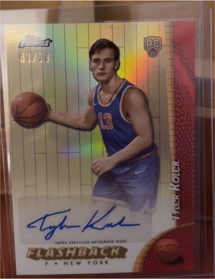 2024-25 Topps Finest #FBA-TK Tyler Kolek Flashback Autographs — front