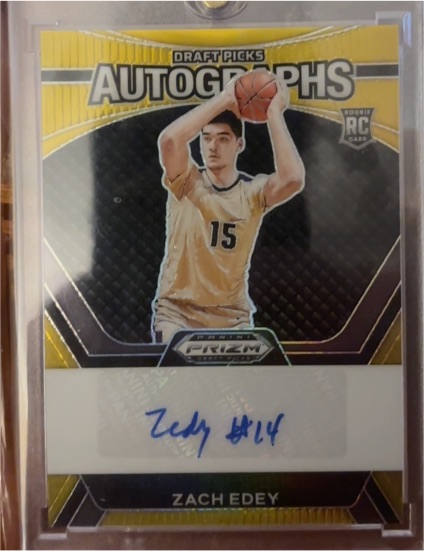 2024 Panini Prizm Draft Picks #DPA-ZED Zach Edey Auto — front