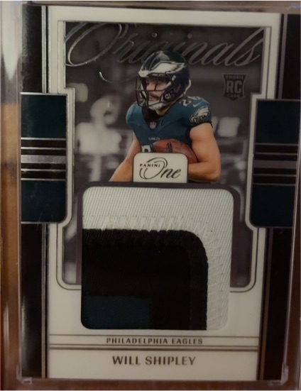 2024 Panini One #OOP-WSY Will Shipley Originals Rookie Patch Philadelphia Eagles — front