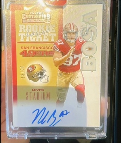 2015 Panini Contenders Rookie Ticket #Nick Bosa — front