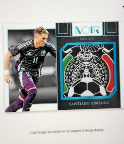 2023 Panini Noir Santiago Gimenez — front