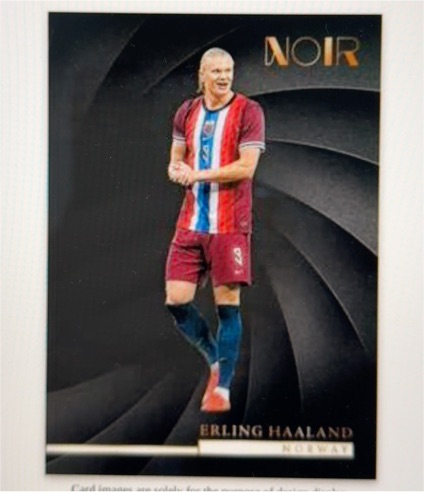 2022 Panini Noir Erling Haaland Norway — front