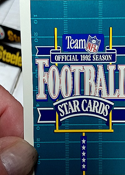 1992 Team NFL Official Season Football Star Cards Boomer Esiason — back