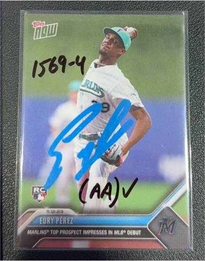 2023 Topps Now Eury Perez — front