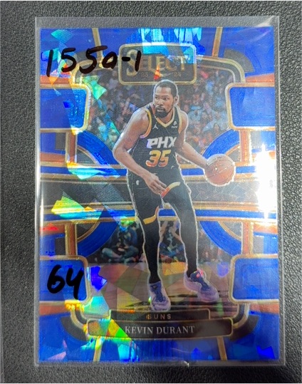 2023-24 Panini Select Concourse Blue Prizm #35 Kevin Durant — front