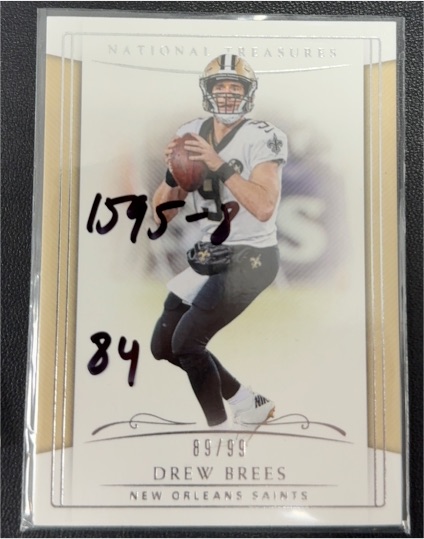 2018 Panini National Treasures #89 Drew Brees — front