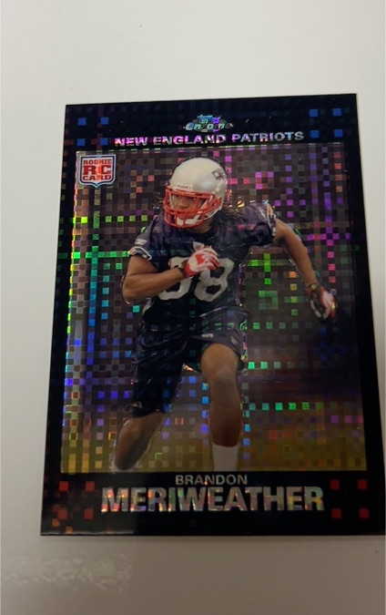 2007 Topps Chrome #TC262 Brandon Meriweather Rookie New England Patriots — front