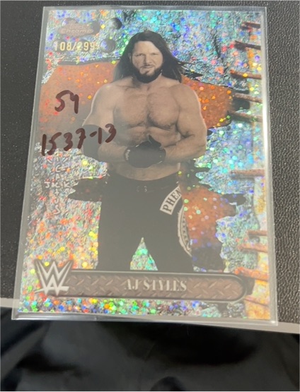 2025 Topps Chrome Cactus Jack WWE #20 AJ Styles — front