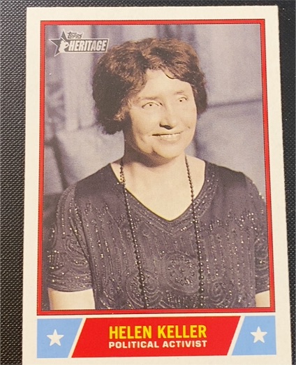 2025 Topps Heritage Notable Americans NS-37 Helen Keller — front