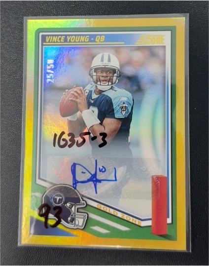 2025 Panini Score #136 Vince Young — front