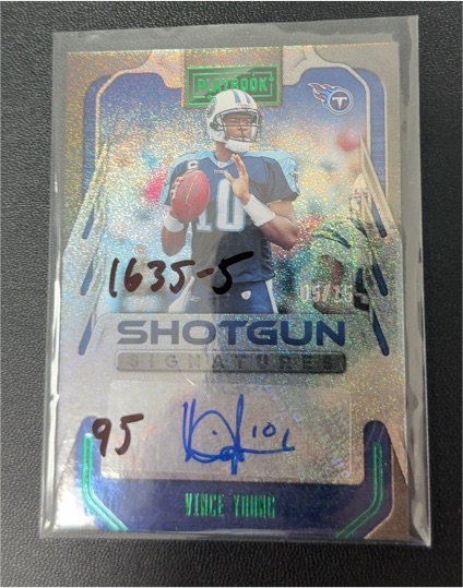 2022 Panini Playbook Shotgun Signatures #SS-VY Vince Young — front