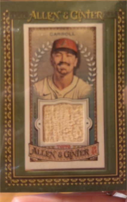 2024 Topps Allen & Ginter Mini Framed Relics Corbin Carroll #MFR-CC — front