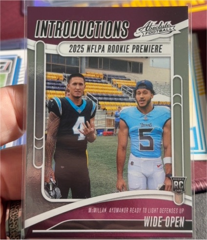 2025 Panini Absolute Introductions #I-TMN Tetairoa McMillan Wide Open — front
