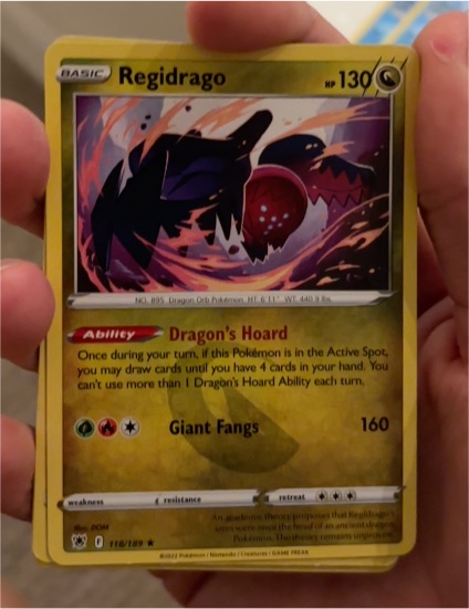 2022 Pokémon Astral Radiance #118 Regidrago — front